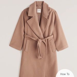 Abercrombie & Fitch slouchy dad coat